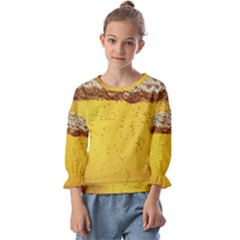 Beer-bubbles-jeremy-hudson Kids  Cuff Sleeve Top