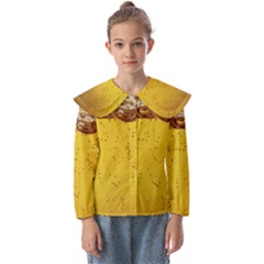 Beer-bubbles-jeremy-hudson Kids  Peter Pan Collar Blouse by nate14shop