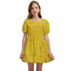 Beer-bubbles-jeremy-hudson Kids  Short Sleeve Dolly Dress