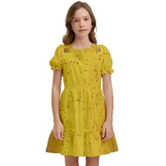 Beer-bubbles-jeremy-hudson Kids  Puff Sleeved Dress