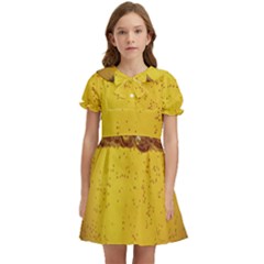 Beer-bubbles-jeremy-hudson Kids  Bow Tie Puff Sleeve Dress