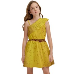 Beer-bubbles-jeremy-hudson Kids  One Shoulder Party Dress