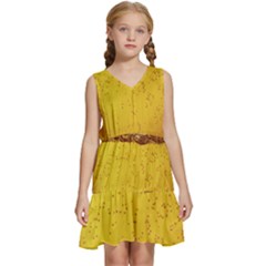 Beer-bubbles-jeremy-hudson Kids  Sleeveless Tiered Mini Dress