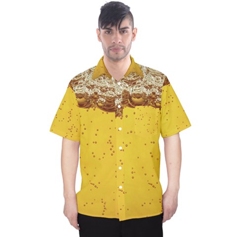 Beer-bubbles-jeremy-hudson Men s Hawaii Shirt by nate14shop