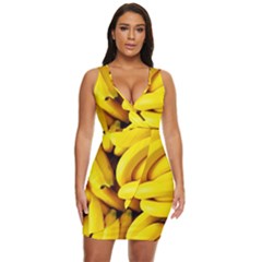 Banana Draped Bodycon Dress