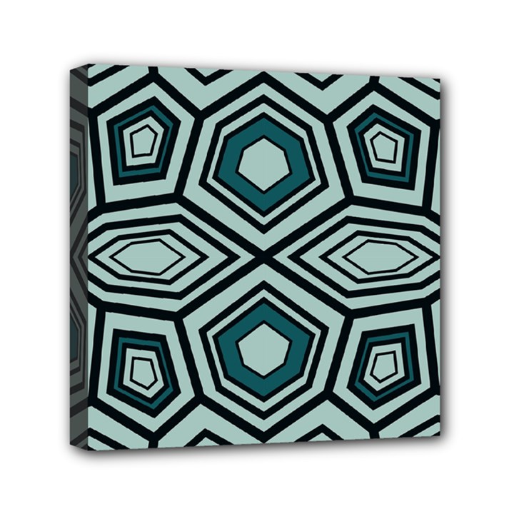 Abstract pattern geometric backgrounds Mini Canvas 6  x 6  (Stretched)