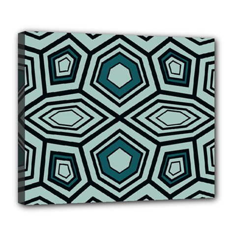 Abstract Pattern Geometric Backgrounds Deluxe Canvas 24  X 20  (stretched) by Eskimos