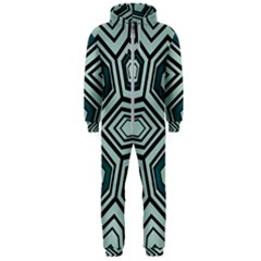 Abstract Pattern Geometric Backgrounds Hooded Jumpsuit (men) by Eskimos