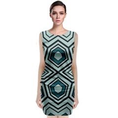 Abstract Pattern Geometric Backgrounds Sleeveless Velvet Midi Dress by Eskimos