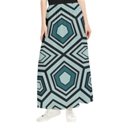 Abstract Pattern Geometric Backgrounds Maxi Chiffon Skirt