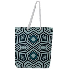 Abstract Pattern Geometric Backgrounds Full Print Rope Handle Tote (large) by Eskimos