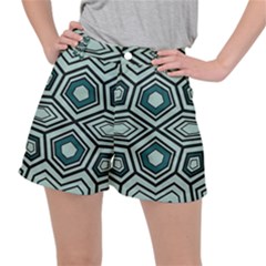 Abstract Pattern Geometric Backgrounds Ripstop Shorts by Eskimos