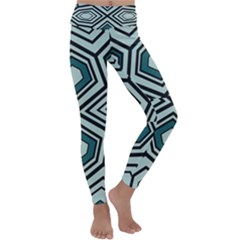 Abstract Pattern Geometric Backgrounds Kids  Lightweight Velour Classic Yoga Leggings by Eskimos