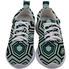 Abstract Pattern Geometric Backgrounds Kids Athletic Shoes by Eskimos