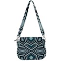 Abstract pattern geometric backgrounds Saddle Handbag View3