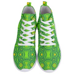 Abstract Pattern Geometric Backgrounds  Men s Lightweight High Top Sneakers by Eskimos