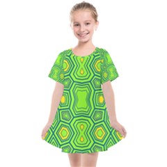 Abstract Pattern Geometric Backgrounds  Kids  Smock Dress by Eskimos