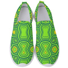 Abstract Pattern Geometric Backgrounds  Men s Slip On Sneakers by Eskimos