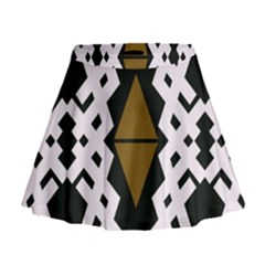 Abstract Pattern Geometric Backgrounds  Mini Flare Skirt by Eskimos