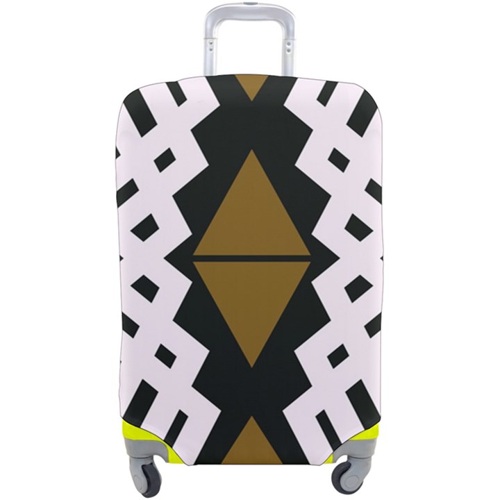 Abstract pattern geometric backgrounds  Luggage Cover (Large)