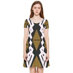 Abstract Pattern Geometric Backgrounds  Inside Out Cap Sleeve Dress by Eskimos