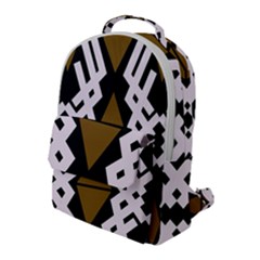 Abstract Pattern Geometric Backgrounds  Flap Pocket Backpack (large) by Eskimos