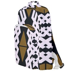 Abstract Pattern Geometric Backgrounds  Double Compartment Backpack by Eskimos