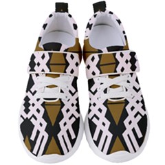 Abstract Pattern Geometric Backgrounds  Women s Velcro Strap Shoes by Eskimos