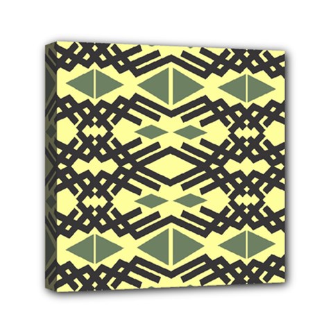 Abstract Pattern Geometric Backgrounds Mini Canvas 6  X 6  (stretched) by Eskimos