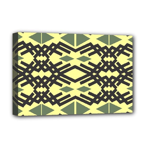 Abstract Pattern Geometric Backgrounds Deluxe Canvas 18  X 12  (stretched) by Eskimos