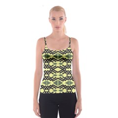 Abstract Pattern Geometric Backgrounds Spaghetti Strap Top by Eskimos