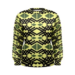 Abstract Pattern Geometric Backgrounds Women s Sweatshirt by Eskimos