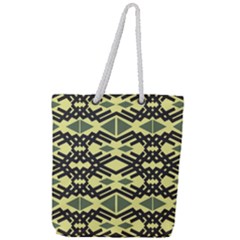 Abstract Pattern Geometric Backgrounds Full Print Rope Handle Tote (large) by Eskimos