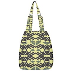 Abstract Pattern Geometric Backgrounds Center Zip Backpack by Eskimos