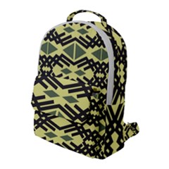 Abstract Pattern Geometric Backgrounds Flap Pocket Backpack (large) by Eskimos