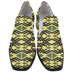 Abstract Pattern Geometric Backgrounds Women Slip On Heel Loafers by Eskimos