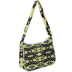 Abstract Pattern Geometric Backgrounds Zip Up Shoulder Bag by Eskimos