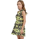 Abstract pattern geometric backgrounds Kids  One Shoulder Party Dress View3