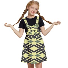 Abstract Pattern Geometric Backgrounds Kids  Apron Dress by Eskimos