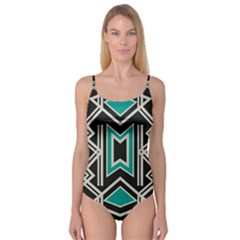 Abstract Pattern Geometric Backgrounds  Camisole Leotard  by Eskimos