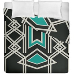 Abstract Pattern Geometric Backgrounds  Duvet Cover Double Side (king Size) by Eskimos