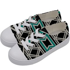 Abstract Pattern Geometric Backgrounds  Kids  Low Top Canvas Sneakers by Eskimos