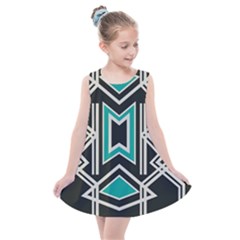 Abstract Pattern Geometric Backgrounds  Kids  Summer Dress by Eskimos