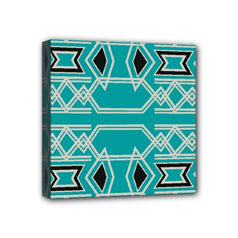 Abstract Pattern Geometric Backgrounds  Mini Canvas 4  X 4  (stretched) by Eskimos