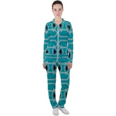 Abstract Pattern Geometric Backgrounds  Casual Jacket And Pants Set by Eskimos