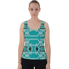 Abstract Pattern Geometric Backgrounds  Velvet Tank Top by Eskimos