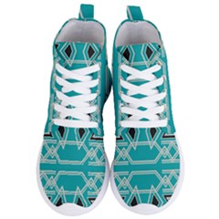 Abstract Pattern Geometric Backgrounds  Women s Lightweight High Top Sneakers by Eskimos