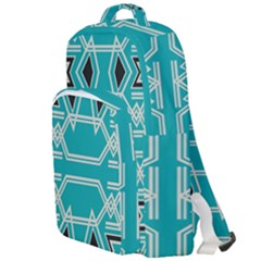 Abstract Pattern Geometric Backgrounds  Double Compartment Backpack by Eskimos