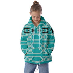 Abstract Pattern Geometric Backgrounds  Kids  Oversized Hoodie