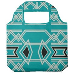 Abstract Pattern Geometric Backgrounds  Foldable Grocery Recycle Bag